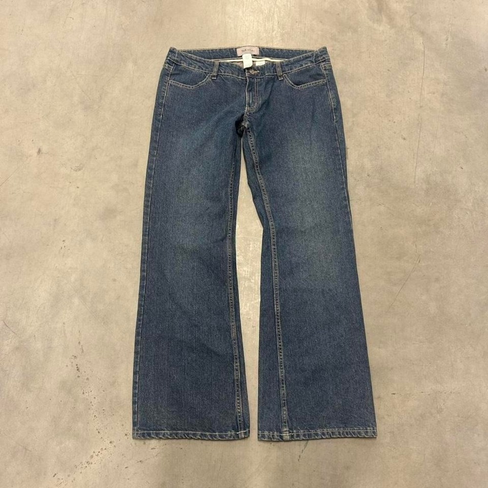 Y2K Dark Wash Flared Wide Leg‎ Fall Essential Bootcut Jeans